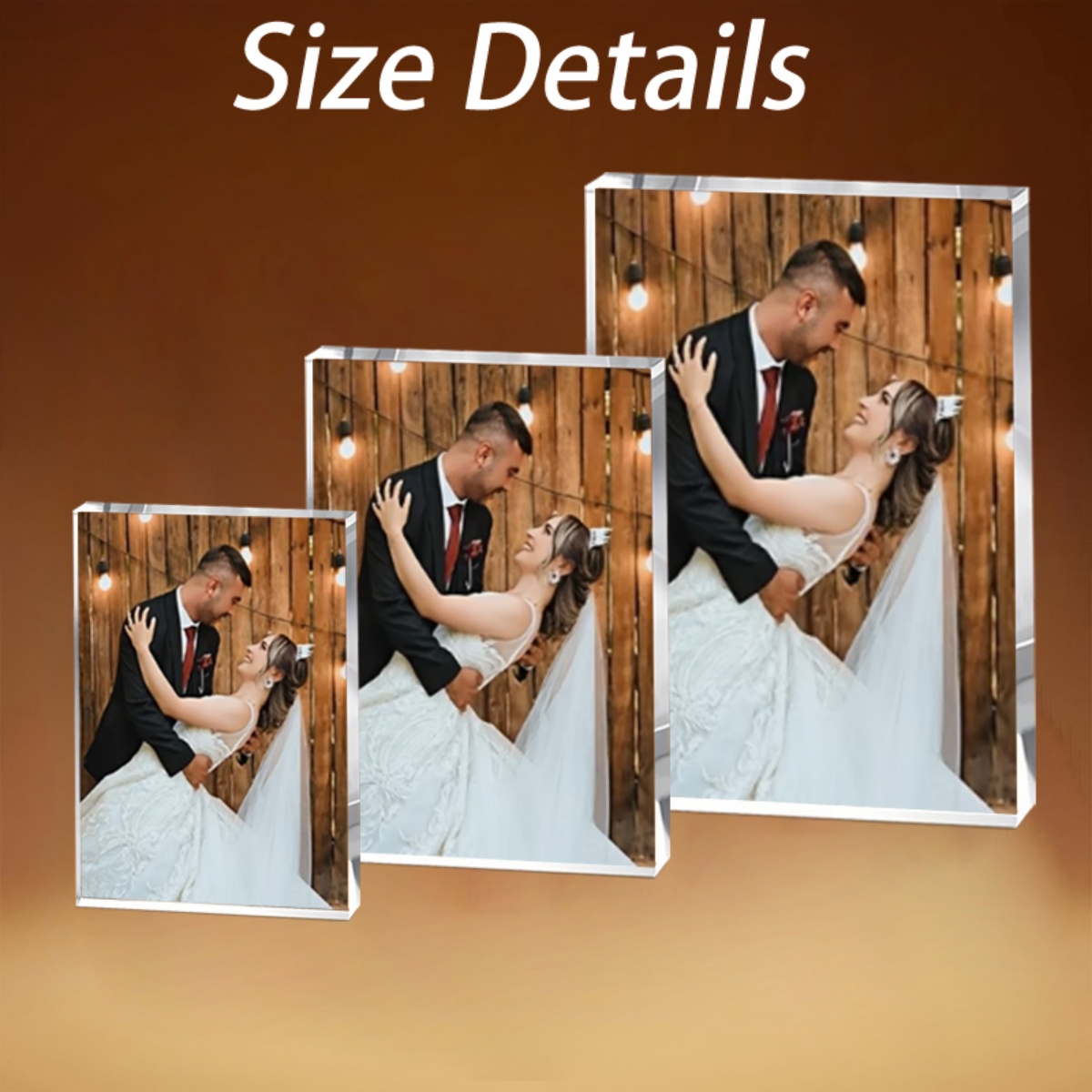 Photo Acrylic Block - Personalized 2D Flat Acrylic Photo Keepsake