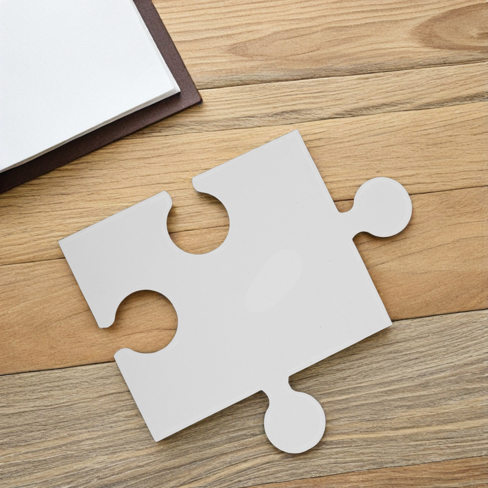 60Pcs Large Blank Puzzle Piece - Puzzle Blank White recension och pris
