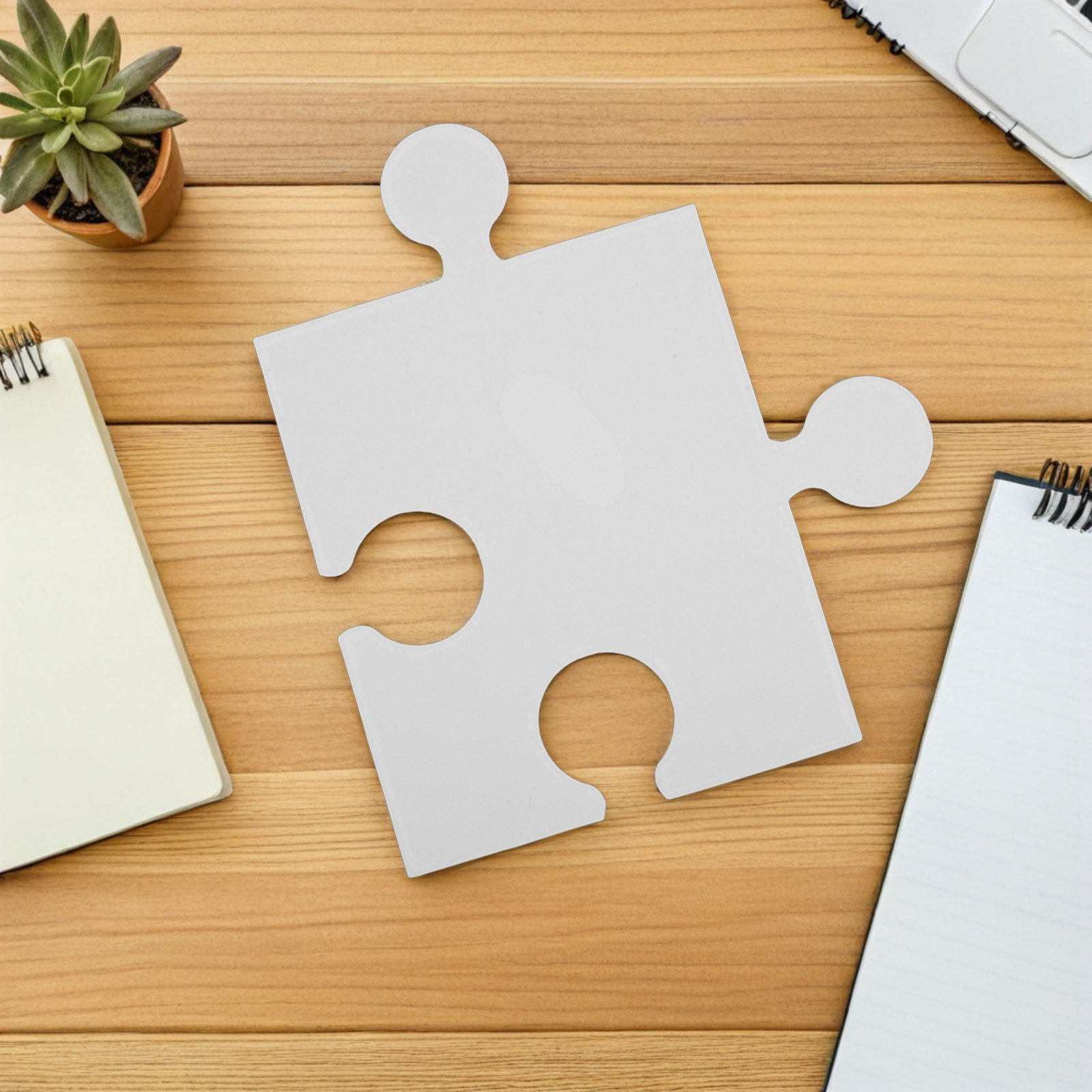60Pcs Large Blank Puzzle Piece - Puzzle Blank White recension och pris