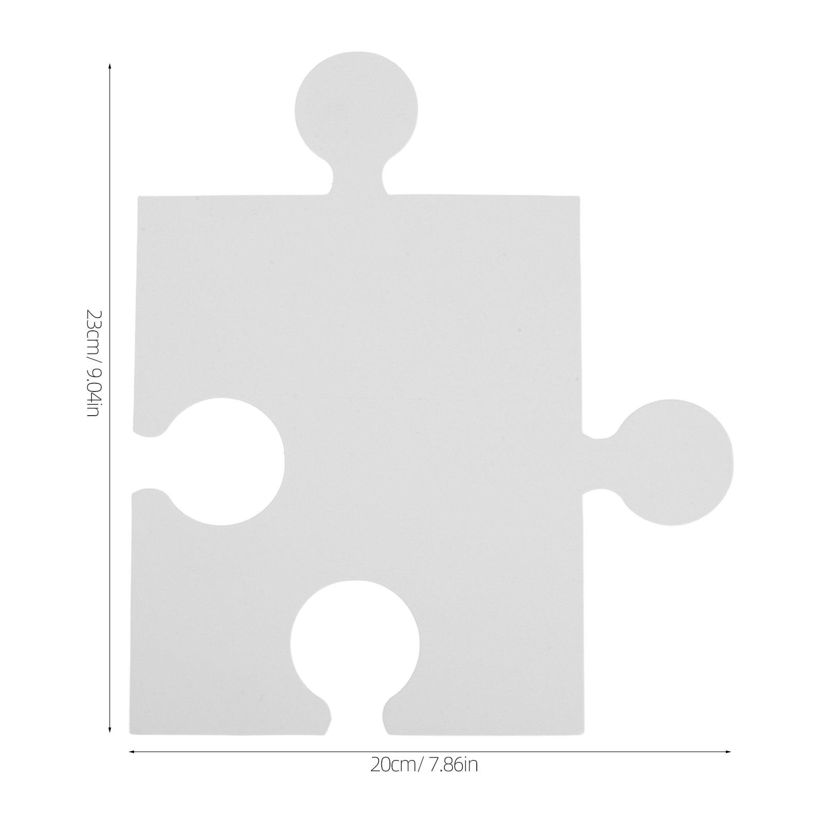 60Pcs Large Blank Puzzle Piece - Puzzle Blank White recension och pris