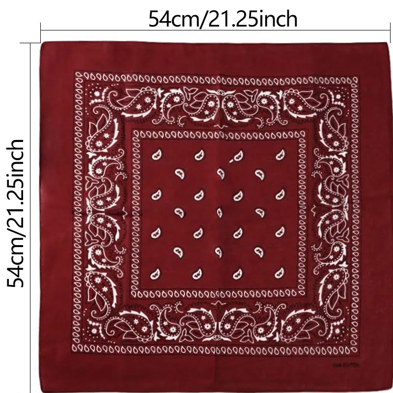 1pcs Hip Hop Cowboy Paisley Sc - Bandana Blank White recension och pris