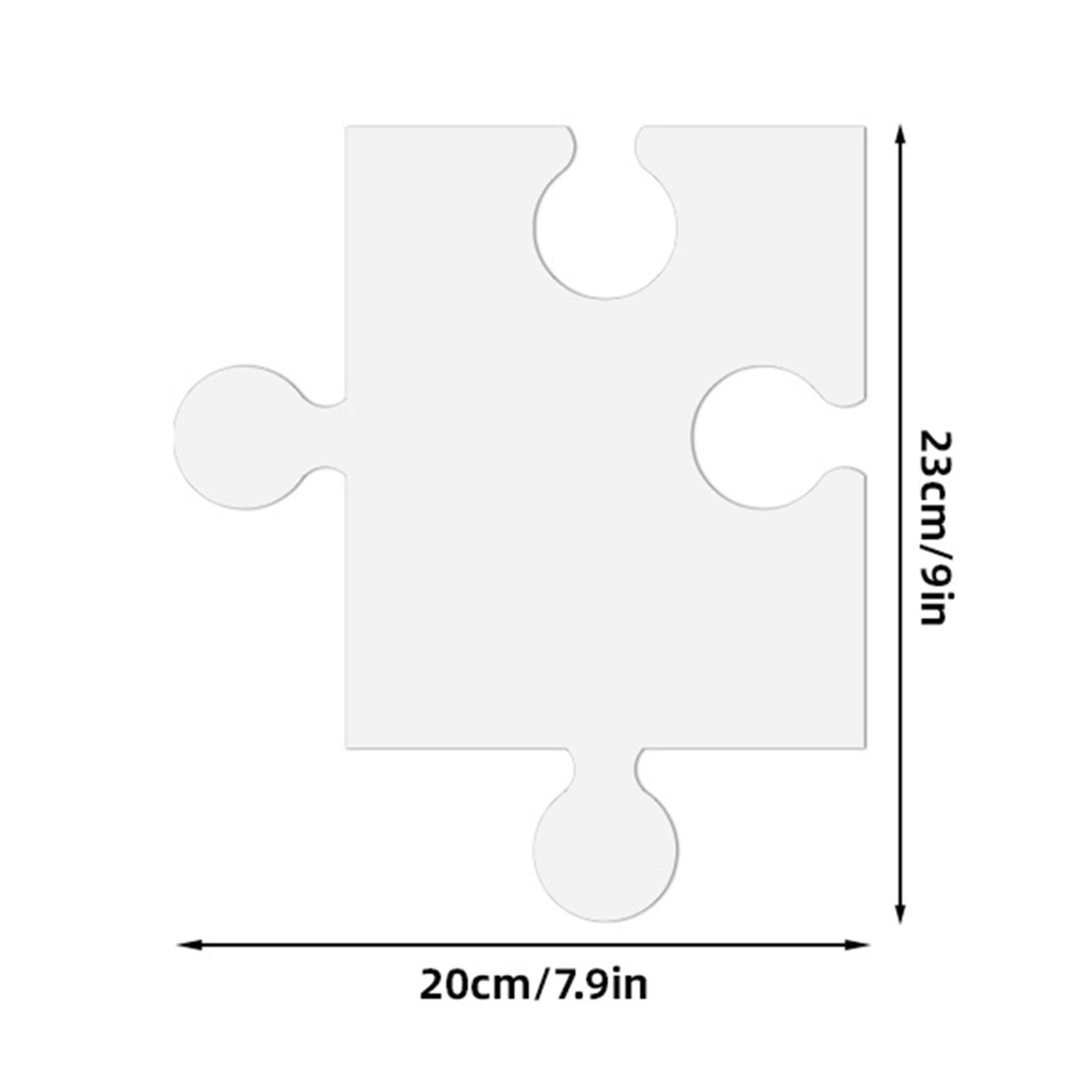White Cardboard Blank Jigsaw P - Puzzle Blank White recension och pris