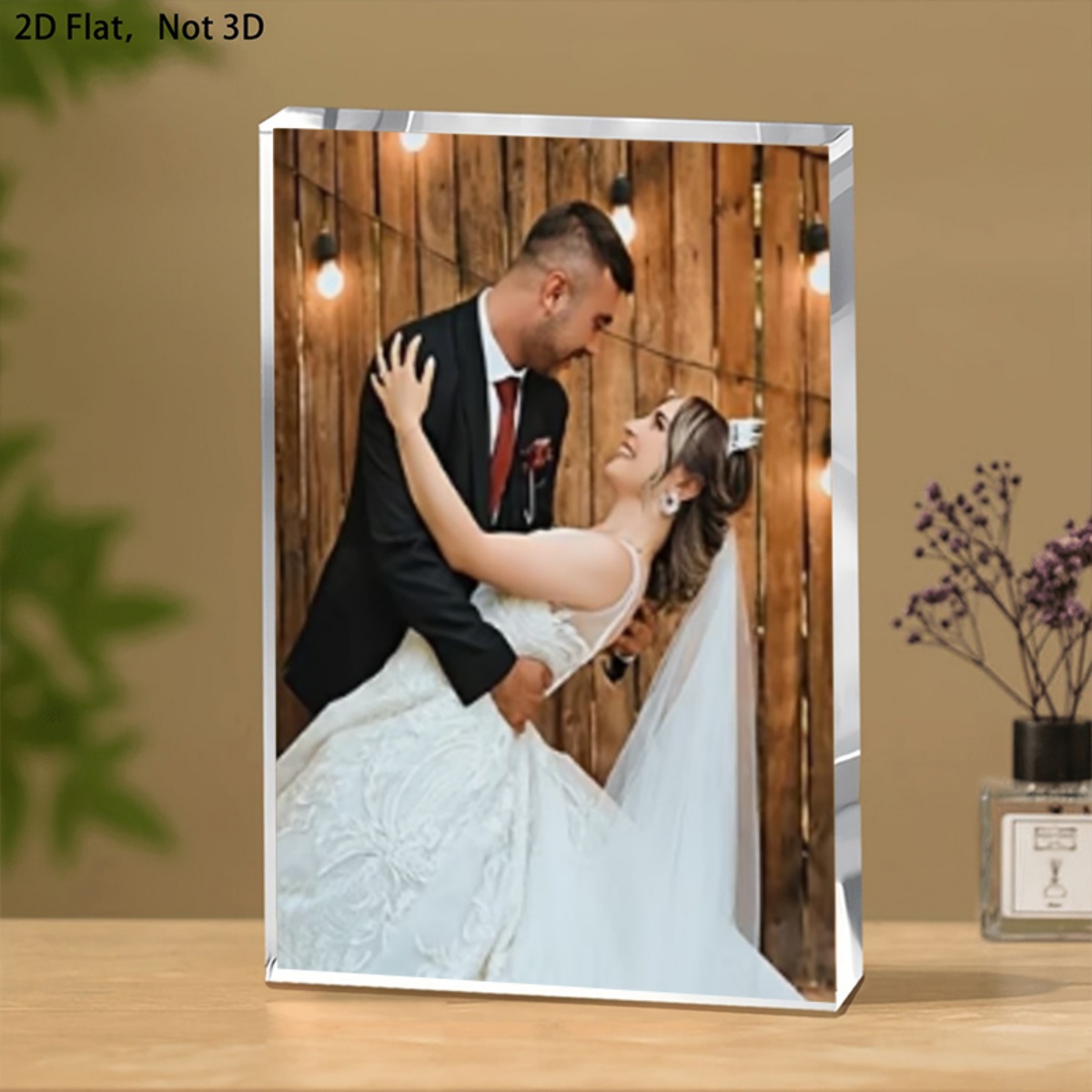 Personalized 2D Flat Acrylic P - Photo Acrylic Block recension och pris