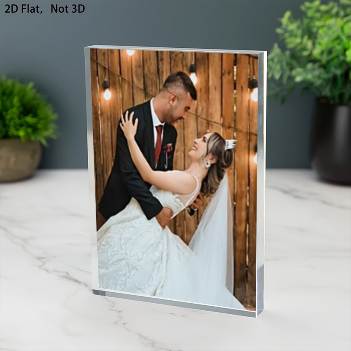 Personalized 2D Flat Acrylic P - Photo Acrylic Block recension och pris