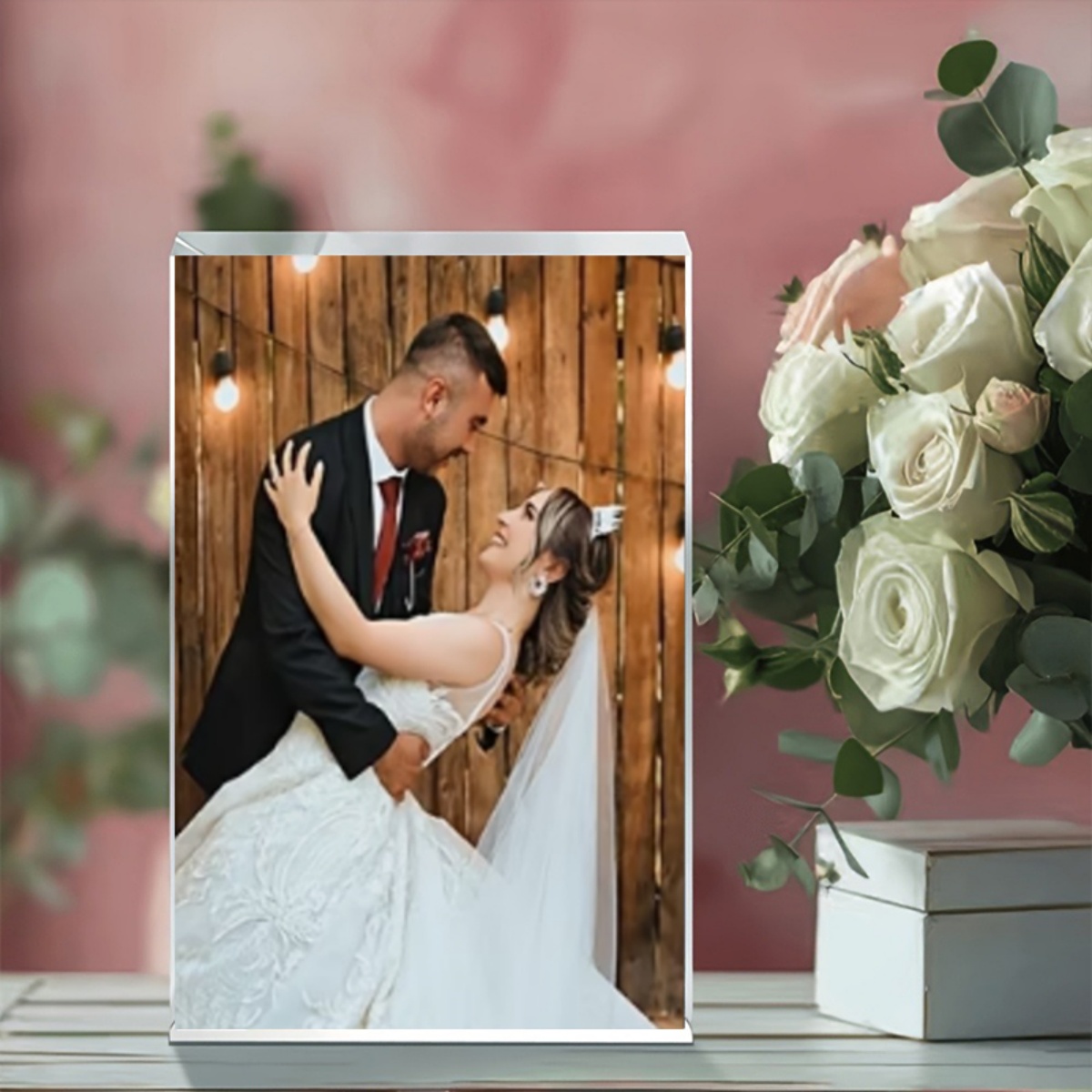 Personalized 2D Flat Acrylic P - Photo Acrylic Block recension och pris