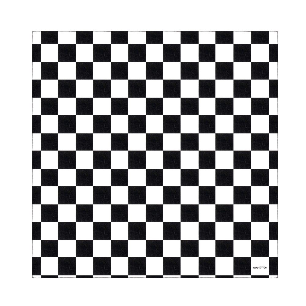 Bandana Checkered Flag Auto Ra - Bandana Blank White recension och pris