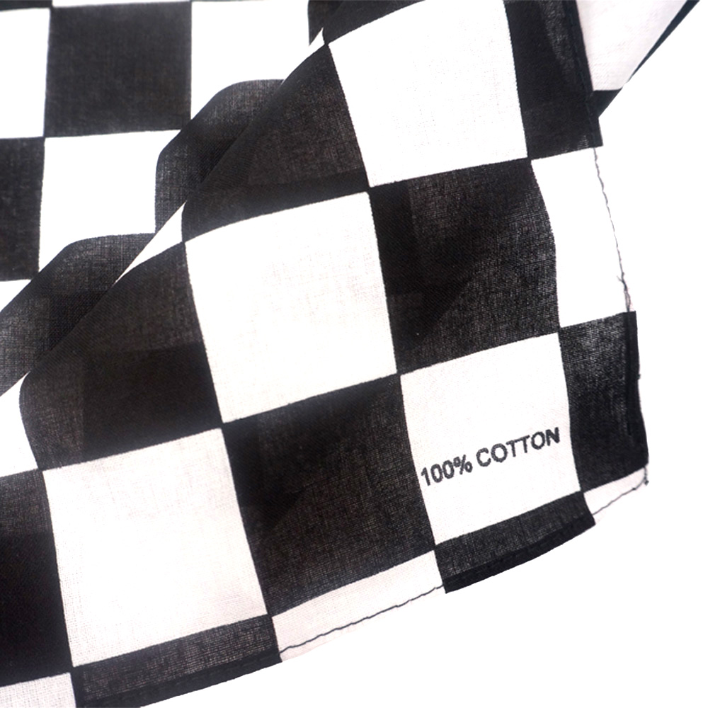 Bandana Checkered Flag Auto Ra - Bandana Blank White recension och pris