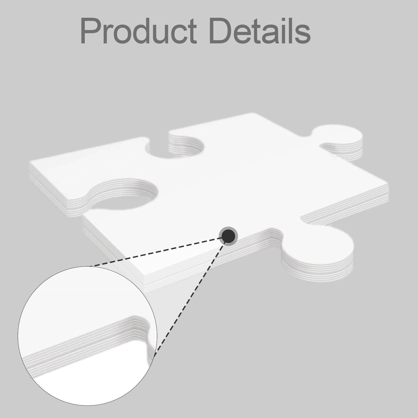 24Pcs White Cardboard Blank Ji - Puzzle Blank White recension och pris