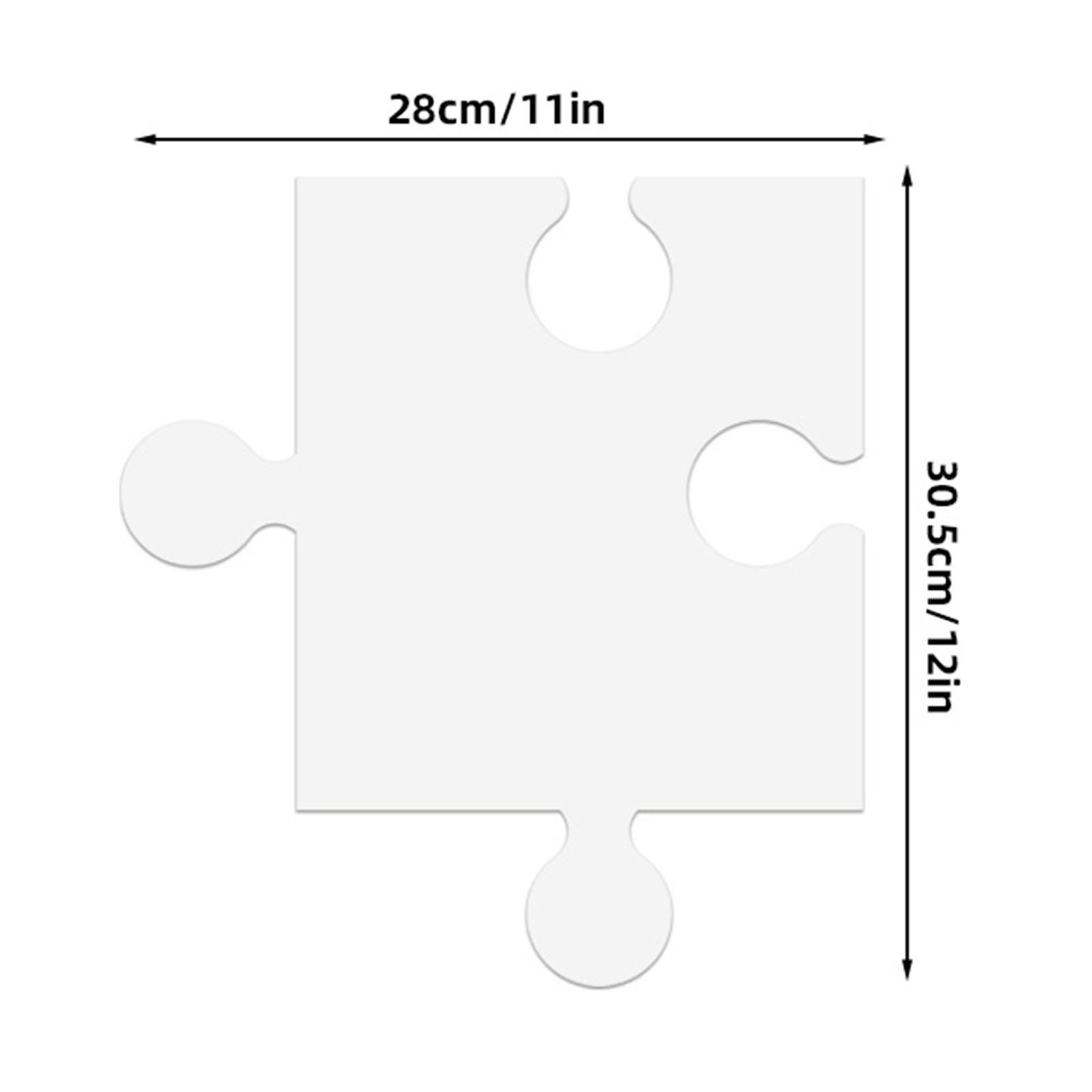 24Pcs White Cardboard Blank Ji - Puzzle Blank White recension och pris
