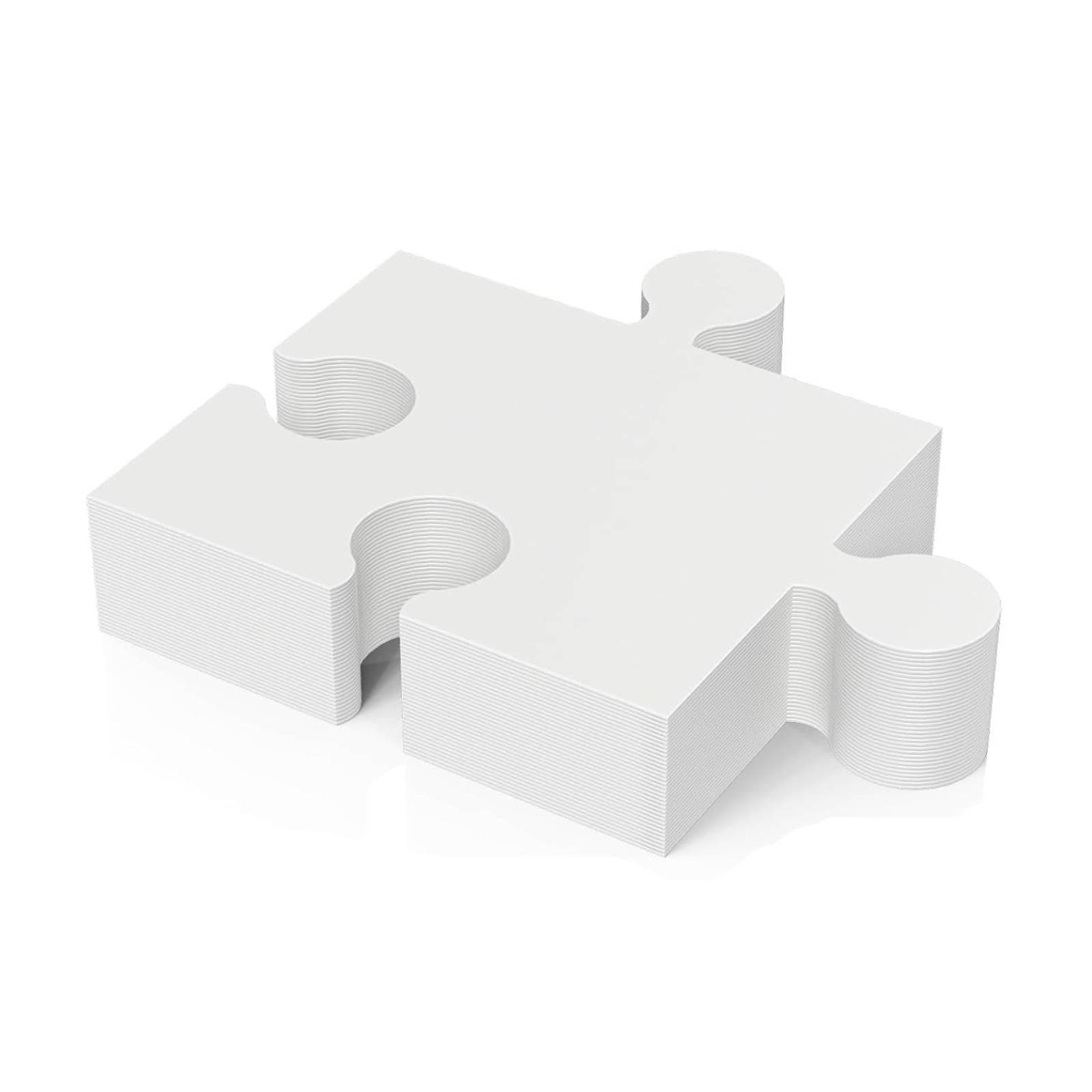 30 Pieces Blank Puzzle Pieces  - Puzzle Blank White recension och pris